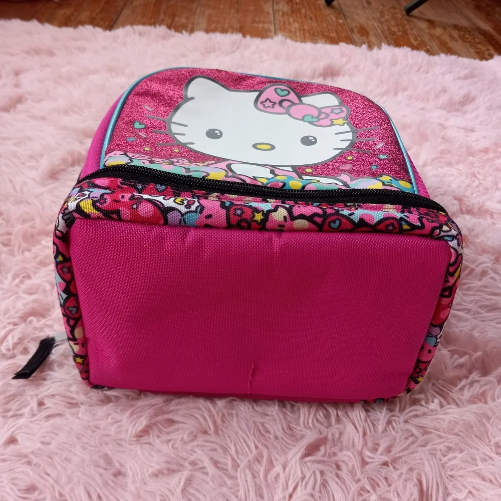 SOLD! Hello Kitty y2k glittery insulated lunch tote! EUC! Vintage kawaii sanrio! - Picture 14 of 15